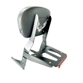 JMEI NEW SET Sissy Bar Backrest & Luggage Rack 4 Kawasaki Vulcan 500 VN EN 1990 -09