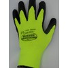 Work Gloves Garden Gloves Winter Latex Yellow and Black Size