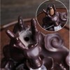 Dragon Incense Waterfall Burner with Multicolour Crystal Ball Ceramic Backflow