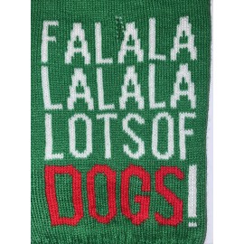 Unbranded Dog Sweater Holiday Ugly sweater Falalala Lots of Dogs size Small
