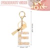 [PATIKIL] Alphabet Initial Letter Key Chain Resin Cute Keychain Tassel