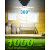 LIFENGSOLER Large Clip on Solar Lights Outdoor, 208 LEDs 1000Lum