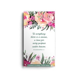 DaySpring - Ecclesiastes - A Time for Every Purpose - 2024 – 2025 Floral Planner - 28-Month - 2 Year Pocket Calendar (U0278)