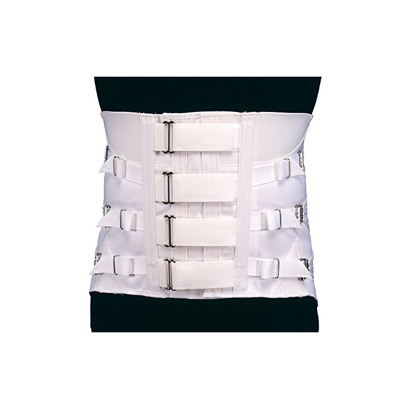 Truform-OTC Lumbosacral Support, Spinal Disc Rehab Brace, 3-Pull Side, Hook