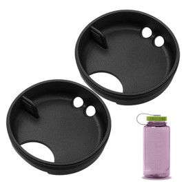 Axlksia 2 Pack Splashguard Compatible with Nalgene Water Bottles, BPA-Free Silicone Splashguard Lid Wide Mouth for Nalgene Splash Guard 32 oz Wide Mouth Water Bottles Accessory