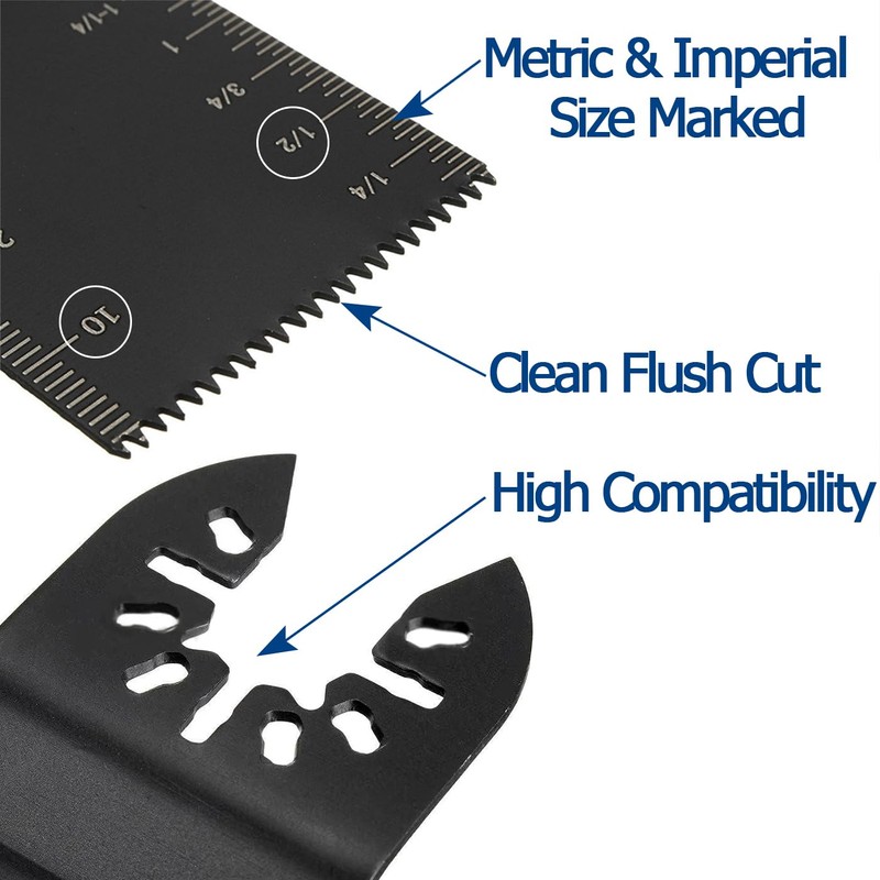 Bestgle 10 Pcs Oscillating Tool Blades, Professional Oscillating Multitool Blades