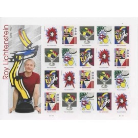 US SCOTT 5788 - 5792 SHEET OF 20 ROY LICHTENSTEIN FOREVER STAMPS MNH