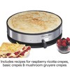 Proctor Silex Electric Crepe Maker with 13” Nonstick Griddle for