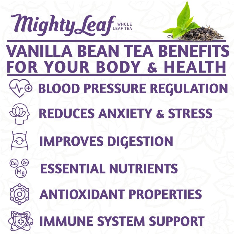 Mighty Leaf Vanilla Bean Tea, 100 Tea Pouches