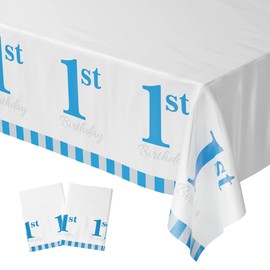 Blue Orchards Pickleball Table Cover (Pack of 3) - Pickleball Party Supplies and Decorations Sports Themed Plastic Tablecloth Birthday Baby Shower Tableware