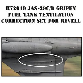 MH Models MHZK72049 1/72 Saab JAS-39C/D Gripen Correction Fuel Tank Vent (For Level), Plastic Model Parts, Molded Color