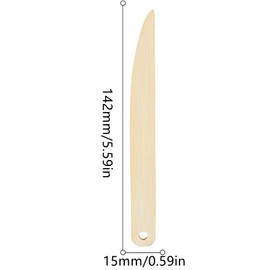 4 Packs Bamboo Point Tuner Seam Creaser Creases Sewing Tool Plastic Sewing Mark Turner Sewing Tool Point Tuner Seam Creaser Seam Presser Tool for Sewing Quilting