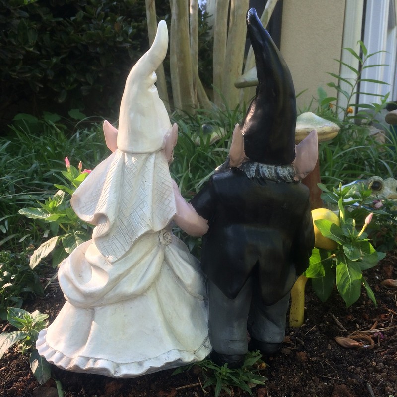 homestyles 15" Wedding Bride and Groom Love Couple Gnome Home