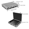 SUPVOX Aluminum Hard Case Briefcase: 14.5 Inch Lockable Carrying Case