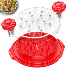 Chicken Shredder Tool Twist Large - 10'' Pro Meat Shredders for Chicken Breast,Visible Kitchen Grinder Shredder Machine with Brush,Strong Anti-Slip Strip,Ergonomic Handle,BPA Free (Red)