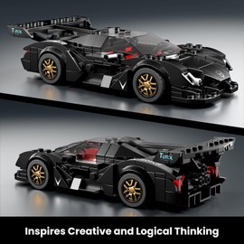 Mould King Speed Champion Car Toy Building Block, Sports Car Model Building Set with Display Casefor Boy 8+, 27061 Construction Toy Racing Kit for Adults