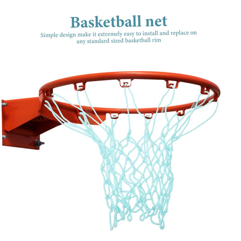 BIUDECO Outdoor Indoor Basketball Net Heavy Duty Iron Frame Luminous