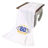 Abc Casa 60th Birthday Gift Towel with Embroidered Muscles for