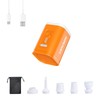 Mini Portable Electric Air Pump for Inflatables-5 Universal Nozzles,1200mAh Rechargeable-Fast
