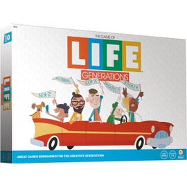 Joy for All The Game of Life Generations - Board Games for Seniors - New Generational Spaces - Big Easy to Read Action Cards for Older Adults with Low Vision - Memory Game Log - Activity for Elderly