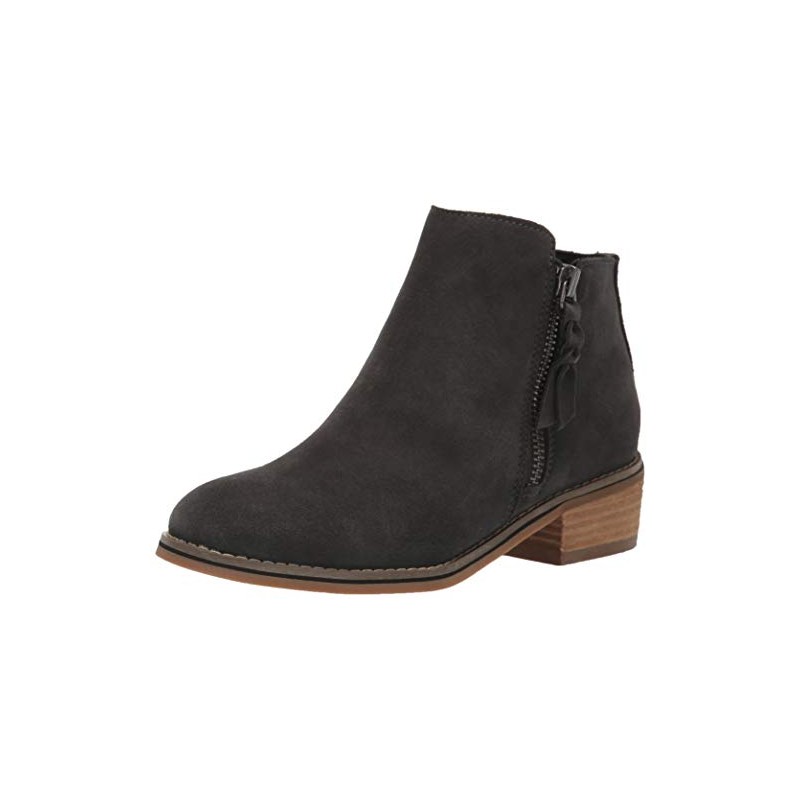 Blondo Women's Liam Waterproof Ankle Boot, Dark Grey Suede, 8.5