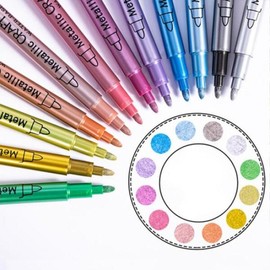 Artbox/Hosa Stationery Artfield Metallic Pen 12 Colors / 아트박스호사문구 아트필드 메탈릭펜 12색