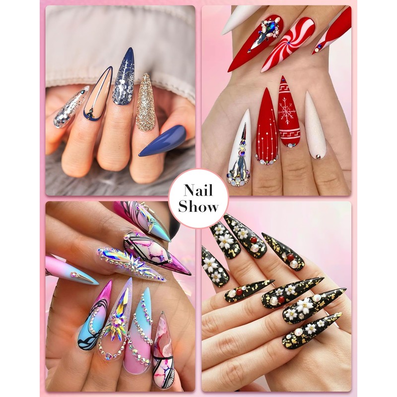 Rolybag Rhinestone Picker Tool, 2PCS Rhinestone Applicator Tool Dotting Wax