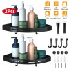 Unbranded 2 Pcs Rustproof Shower Shelf Rack Adhesive Shower Shelves&4