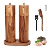 Foyucool Wooden Salt and Pepper Grinder Set, 8 inch Manual