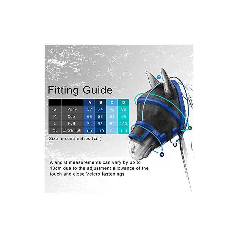 Harrison Howard Maskology Supreme Horse Fly Mask Stellar UV Protection