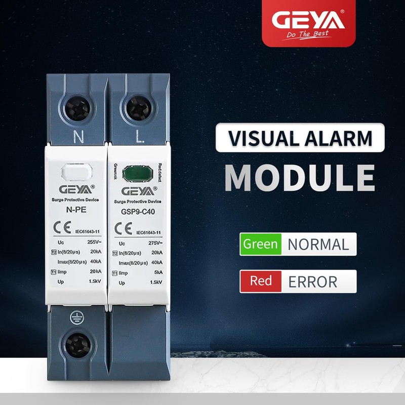 GEYA Surge Protection 20KA-40KA SPD Surge Protector for Home DIN