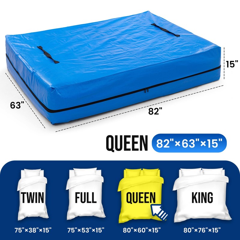 TAILI Queen Mattress Bags for Moving and Storage,Heavy Duty Moving