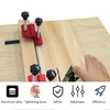 2Pcs Pocket Hole Jig Aluminum Alloy Anodized Woodwork Joint Angle