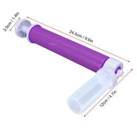 Manual Airbrush for Decorating Cakes, DIY Baking Glitter Decorating Tool with 4 Tubes Kitchen Coloring Spray Kit for Cupcakes Cookies Desserts