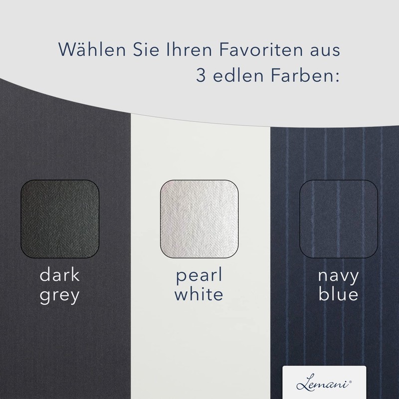 Lemani® Premium 4-Piece Application Folders in Navy Blue with 2