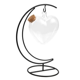 FUNOMOCYA Heart Jar Decorative Plant Container Cute Water Bottle Desktop Adornment Origami Star Heart Jar