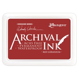 Ranger Archival Ink Pads Designer Series - Red Geranium