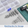 Glarks 128pcs Stainless Steel Extension Springs with Double Hook Sets
