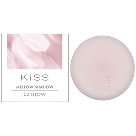 KiSS Mellow Shadow 02 Water Peach Mirage, 0.2 oz (5.3 g), Creamy Eye Color, Wet Luster and 3D Feel, Fine Pearl Sparkle