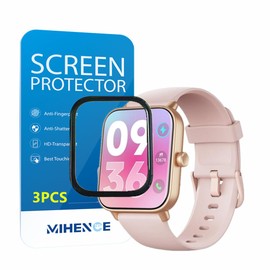 MIHENCE Screen Protector Compatible for ENOMIR Smart watch IDW19, 3D Full Screen Coverage PMMA Protective Film for IDW19 1.8 Inches Smartwatch (3 PCS)