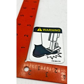 Teledyne Princeton 604-218 Teledyne Princeton Warning Decal 604218 SK06161224JE