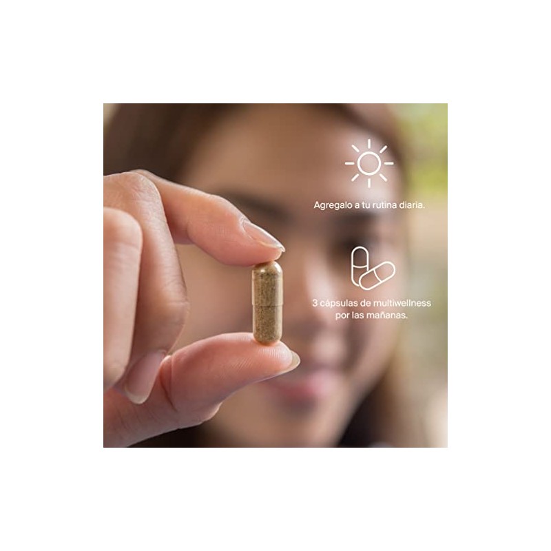 ELEMENTAL Multivitamínico Wellness 90 Cápsulas Diario Sin Gluten