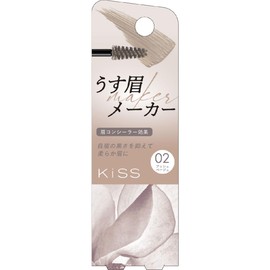 KiSS Thin Eyebrow Maker 02 Ash Beige 0.2 oz (6 g)
