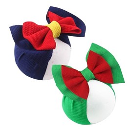 LDDCX Bows for Baby Girls Headband, Newborn Bows Headbands Baby Hair Bows Hairbands Hair Accessories.(FD104) (Green Red Navy Blue)