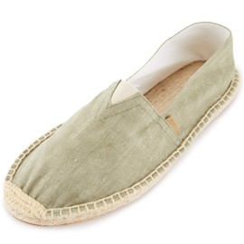 Alexis Leroy Men's Fashion Casual Canvas Slip on Flat Espadrilles Green 8-8.5 US…