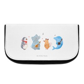 Mr. & Mrs. Panda Kosmetiktasche Big Band - Geschenk, Tiere, Musik, Triangel, Kulturbeutel, Musikanten, Gitarre, Kosmetik Tasche, lustige Sprüche,