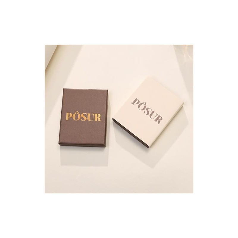 POSUR Gold CZ Necklaces for Women (CZ A, White Gold)