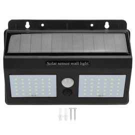 60 LED Solar Power Light Outdoor Wireless Sensor Solar Induction Garden Wall Light Lamp