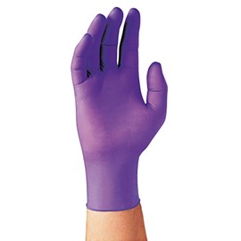 Disposable Nitrile Exam Gloves, X-Large, Purple, 90 per Box