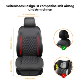 LUSRAIT Seat Cushion, Comfortable Seat Cover with Full Back Support, Universal Seat Cushion for Winter Seat (Large)
